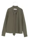 Self-portrait Bow-neck Long-sleeve Blouse