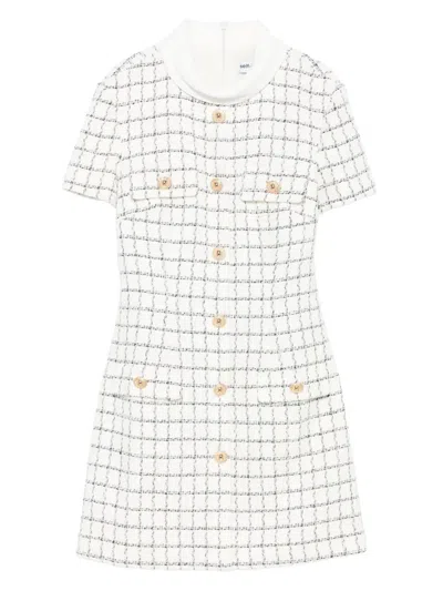 SELF-PORTRAIT SELF-PORTRAIT SHORT CHECKED DRESS