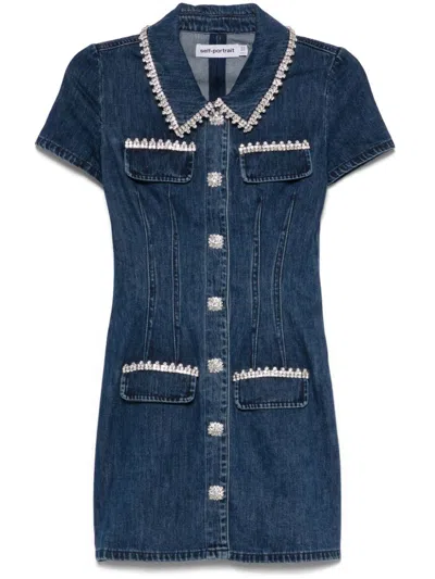 Self-portrait Short Denim Dress