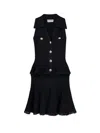 Self-portrait Pointelle-knit Sleeveless Mini Dress