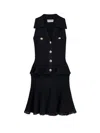 Self-portrait Pointelle-knit Sleeveless Mini Dress