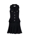 Self-portrait Pointelle-knit Sleeveless Mini Dress