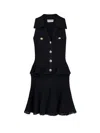 Self-portrait Pointelle-knit Sleeveless Mini Dress