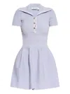 Self-portrait Self Portrait Short Sleeved Dress In 紫色