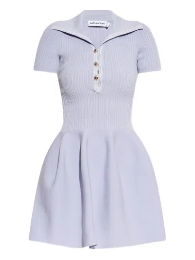 Self-portrait Self Portrait Short Sleeved Dress In Multicolor