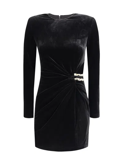 SELF-PORTRAIT SHORT VELVET DRESS