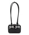 Self-portrait Self Portrait Curved Shoulder Bag In Black