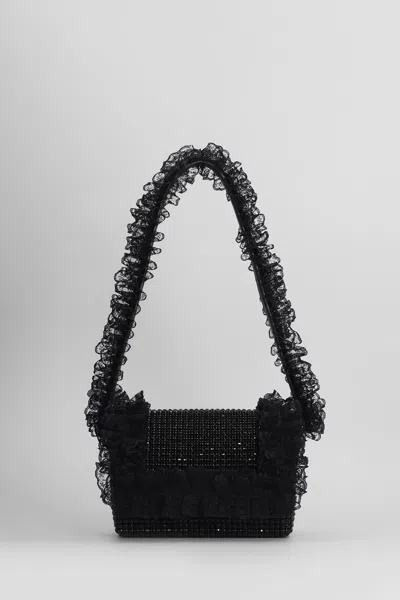 SELF-PORTRAIT SHOULDER BAG IN BLACK POLYESTER