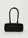 Self-portrait Crocodile-effect Shoulder Bag In Black