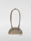 Self-portrait Mini With Charm Shoulder Bag In Neutral