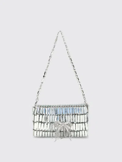 SELF-PORTRAIT SHOULDER BAG SELF-PORTRAIT WOMAN COLOR SILVER,H23477061