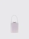 Self-portrait 'lilac Leather Mini Bow' Handbag In Purple