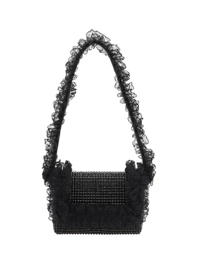 Self-portrait Shoulder Bags In Black