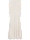 Self-portrait Rhinestoned Mesh Maxi Skirt
