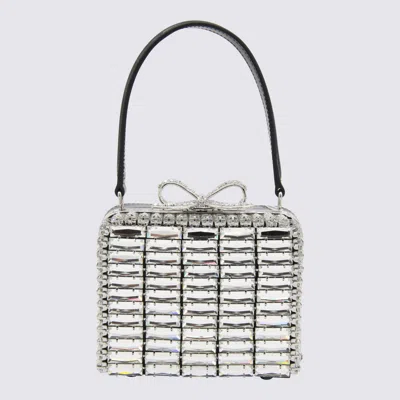SELF-PORTRAIT SILVER CRYSTAL BAG