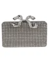 Self-portrait Bow Small Crystal-embellished Clutch