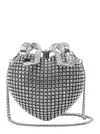 Self-portrait Self Portrait Clutch With Shimmering Crystals In Metallic