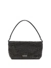 Self-portrait Silver Diamante Small Hobo Bag