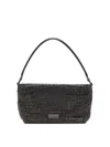 Self-portrait Small Diamante Shoulder Bag In Black