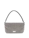 Self-portrait Small Diamante Shoulder Bag In Sil Silver