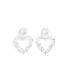 Self-portrait Crystal Heart Earrings Accessories