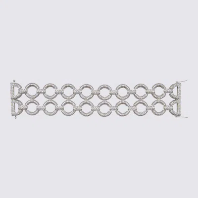 SELF-PORTRAIT SILVER METAL BRACELET