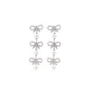 Self-portrait Crystal Bow Earrings
