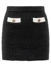 Self-portrait Self Portrait Black Alpaca Blend Skirt Women