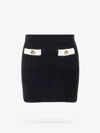 Self-portrait Self Portrait Black Alpaca Blend Skirt Women In Black