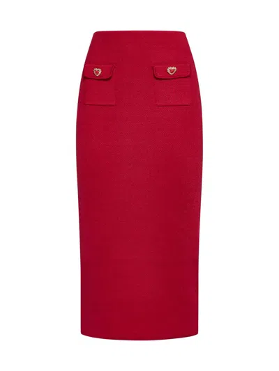 Self-portrait Skirt In Red