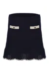 Self-portrait Crochet Mini Skirt