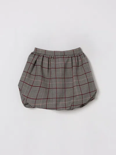 Self-portrait Skirt  Kids Color Brown In Gray
