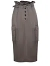 Self-portrait Self Portrait Skirts In Dove Grey