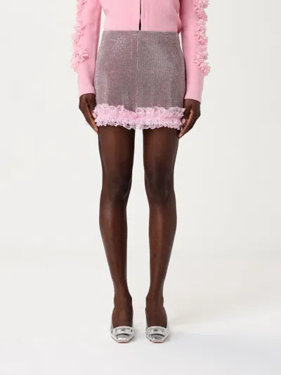 Self-portrait Skirt  Woman Color Pink