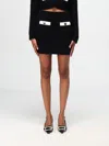Self-portrait Self Portrait Black Alpaca Blend Skirt Women In Black