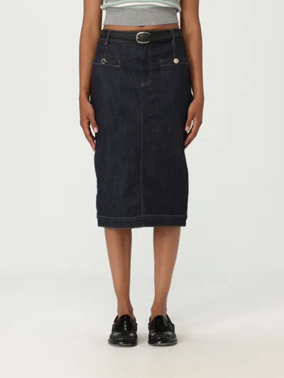SELF-PORTRAIT SKIRT SELF-PORTRAIT WOMAN COLOR BLUE,H14109009