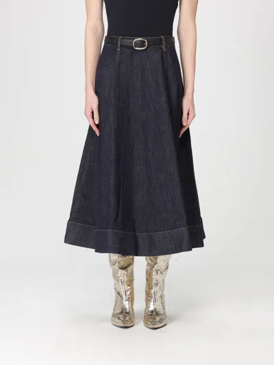 Self-portrait Skirt Woman  In Blue