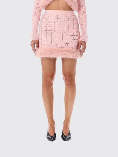 SELF-PORTRAIT SKIRT SELF-PORTRAIT WOMAN COLOR PINK,H61286010