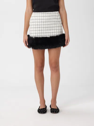 SELF-PORTRAIT SKIRT SELF-PORTRAIT WOMAN COLOR WHITE,H50707001