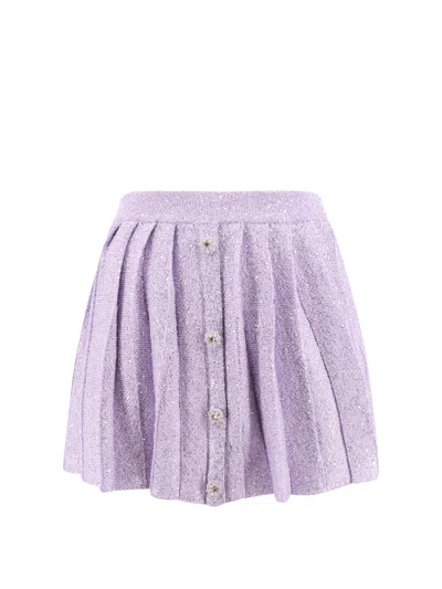 Self-portrait Skirt With All-over Sequins