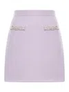 Self-portrait Skirt With Crystal Finishes