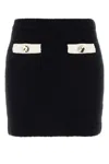 Self-portrait Self Portrait Black Alpaca Blend Skirt Women In Black