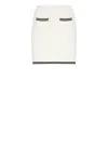 Self-portrait Self Portrait Women Ivory Bow Jacquard Knit Mini Skirt In White