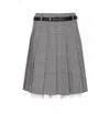 Self-portrait Prince Of Wales Check Pleated Midi Skirt