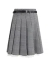 Self-portrait Prince Of Wales Check Pleated Midi Skirt