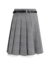 Self-portrait Prince Of Wales Check Pleated Midi Skirt