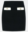 Self-portrait Self Portrait Black Alpaca Blend Skirt Women In Black