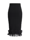 Self-portrait Christopher Kane Residency Viscose Skirt In Black