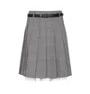 Self-portrait Prince Of Wales Check Pleated Midi Skirt