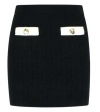 Self-portrait Self Portrait Black Alpaca Blend Skirt Women In Black
